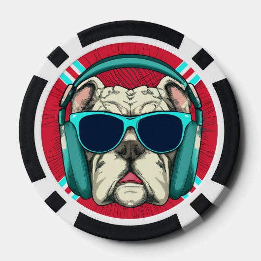 Groove Pup Poker Chips (Achterkant)