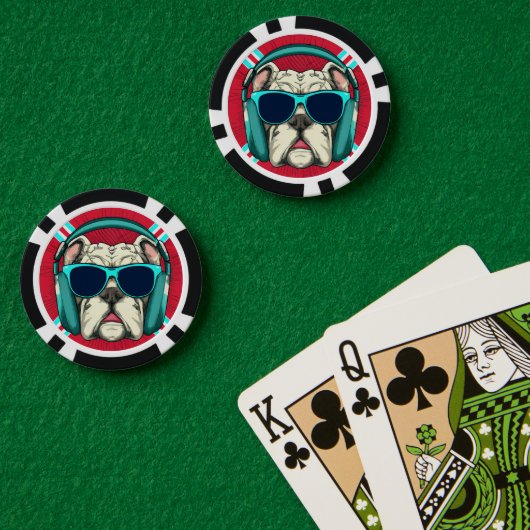 Groove Pup Poker Chips (Pokertafel (Dubbel))