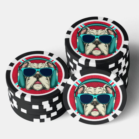 Groove Pup Poker Chips (Opstapeling)