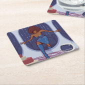 Groove Train Kartonnen Onderzetters (Schuin)