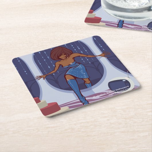 Groove Train Kartonnen Onderzetters (Schuin)