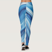 Groove Waves 70s Psychedelic Line Pattern Leggings (Achterkant)