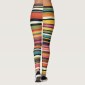 Groove Waves 70s Psychedelic Line Pattern Leggings (Achterkant)