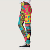 Groove Waves 70s Psychedelic Line Pattern Leggings (Links)