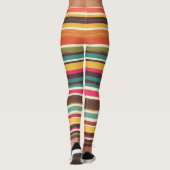 Groove Waves 70s Psychedelic Line Pattern Leggings (Achterkant)