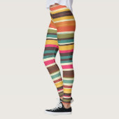 Groove Waves 70s Psychedelic Line Pattern Leggings (Links)