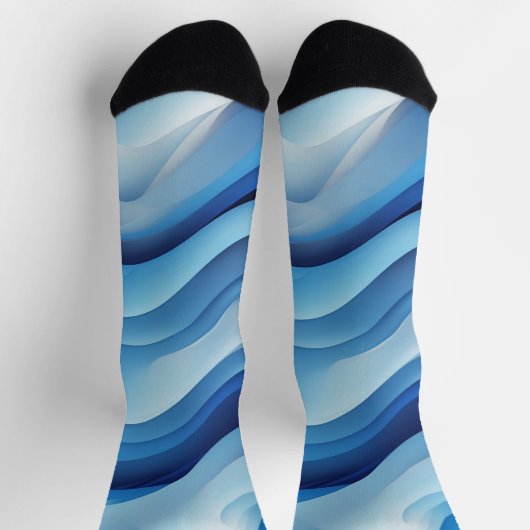 Groove Waves 70s Psychedelic Line Pattern Sokken (Top)