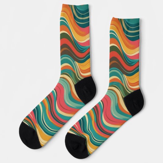 Groove Waves 70s Psychedelic Sokken (Links)