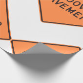 Grooved Pavement Road Sign Wrapping Paper Cadeaupapier