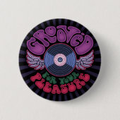 Grooved Ronde Button 5,7 Cm (Voorkant)