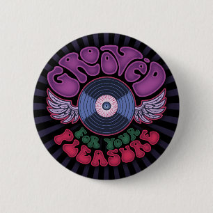 Grooved Ronde Button 5,7 Cm