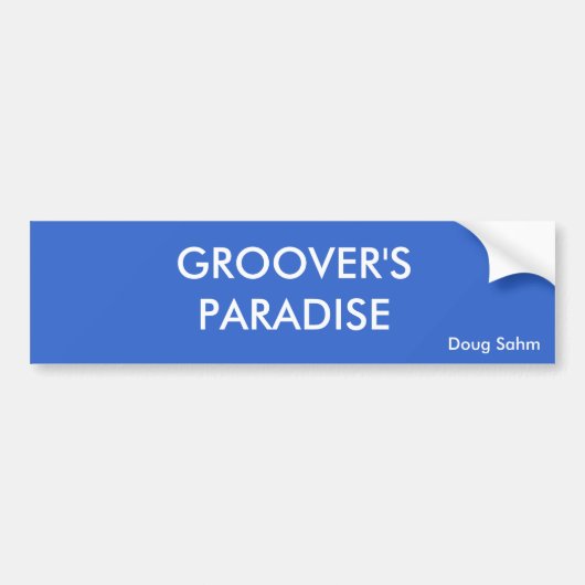Groover's Paradise Sticker (Voorkant)
