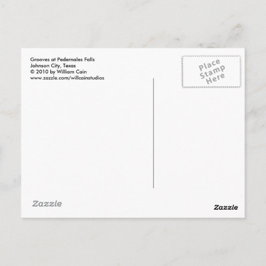 Grooves op Herfsten van Pedernales Briefkaart (Achterkant)