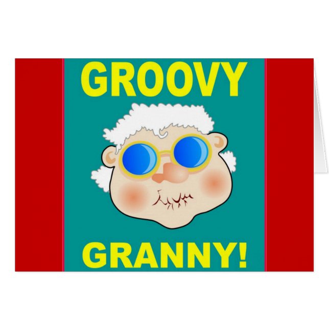 Groovey Granny Cartoon (Voorkant Horizontaal)