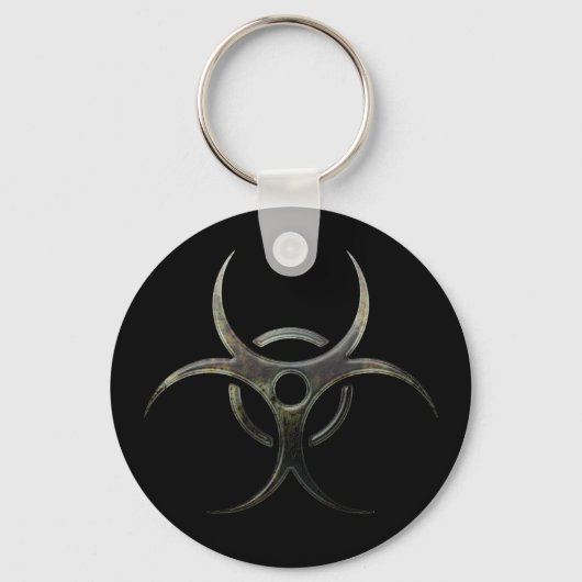 Groovie Biohazard Symbol - sleutelhanger (Voorkant)
