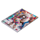 Groovie Hippie 60s Poodle Dancing in the Disco Notitieboek (Linkerzijde)