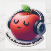 Groovin' Apple Wijn Etiket (Enkel label)