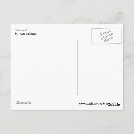 Groovin' Briefkaart (Achterkant)