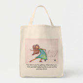 Grooving in de Grocery Bag Tote Bag (Voorkant)