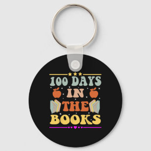 Groovy 100 dagen in de boeken 100ste dag van schoo sleutelhanger