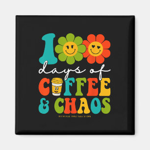 Groovy 100 dagen koffie en chaos leraar 100 da magneet