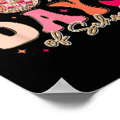 Groovy 100 dagen School Coquette Bow 100th Day O Poster (Hoek)