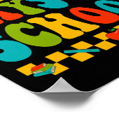 Groovy 100 dagen van school leerling leraren Kinde Poster (Hoek)