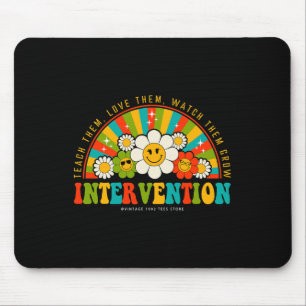 Groovy 100 dagen van school leraar interventie Squ Muismat
