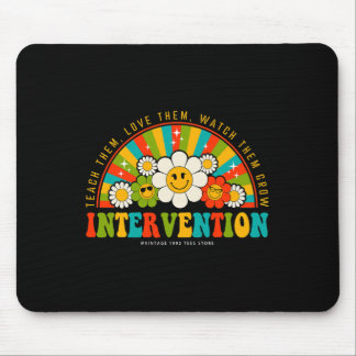 Groovy 100 dagen van school leraar interventie Squ Muismat