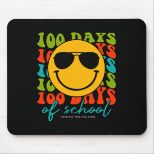 Groovy 100 dagen van school leraar Kind 100 dagen Muismat
