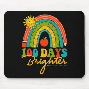 Groovy 100 dagen van school regenboog 100 dagen br muismat