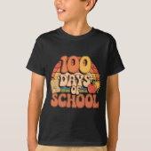 Groovy 100ste Dag van School Design - School T-shirt (Voorkant)