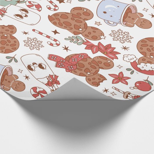 Groovy 12 dagen kerstcadeautjes cadeaupapier (Hoek)