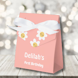 Groovy 1 retro vintage eerste verjaardag bedankdoosjes