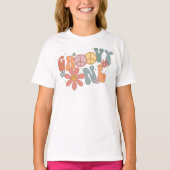 Groovy 1st Birthday Shirt, Groovy One Birthday T-shirt (Voorkant)