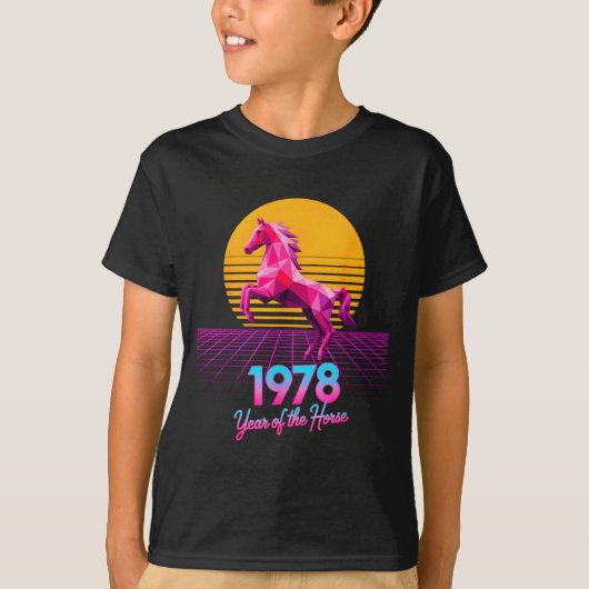 Groovy 2026 Horse Year 1978 48th Birthday Lunar La T-shirt (Voorkant)