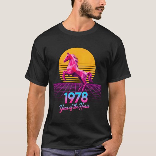 Groovy 2026 Horse Year 1978 48th Birthday Lunar La T-shirt (Voorkant)