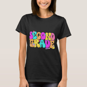 Groovy 2e klas terug naar school potlood vloer t-shirt