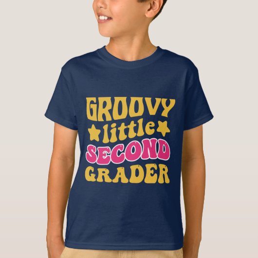 Groovy 2e klasser Terug naar school T-shirt (Voorkant)
