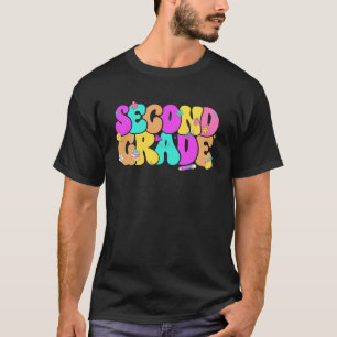 Groovy 2e Tweede Klas Terug naar School Potlood Bl T-shirt