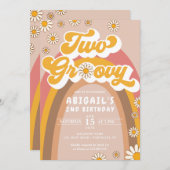 Groovy 2e uitnodiging (Voorkant / Achterkant)