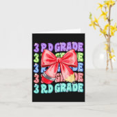 Groovy 3rd Grade Back To School First Day Of Third Kaart (Gele Bloem)