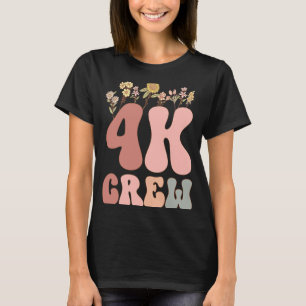 Groovy 4.000-pagina Crew-waardering terug naar sch T-shirt