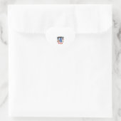 Groovy 4 juli raket patriottisch shirt ontwerp_1 hart sticker (Tas)