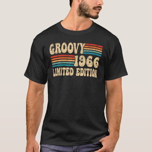 Groovy 56th Birthday 1966 56 Year Old Groovy 1966 T-shirt (Voorkant)