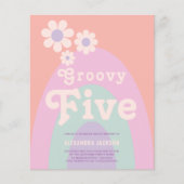 Groovy 5e verjaardagsfeestje (Voorkant)