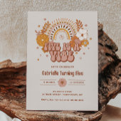 Groovy 5th Birthday Invitation Kaart