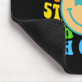 Groovy 5th Grade Vibes Face Retro Teachers Back Muismat (Hoek)