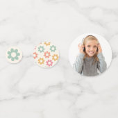 Groovy 60's '70' Flowers Birthday Party, elke leef Confetti (Achterkanten)