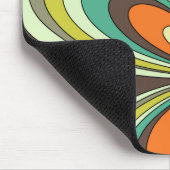 Groovy 60s 70s Hippie Bloem Bruin Retro Daisy Muismat (Hoek)